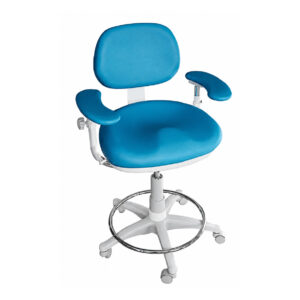 Taburete Metálico Fijo con Asiento Giratorio