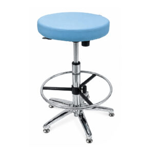 Taburete de Metal Giratorio y Fijo